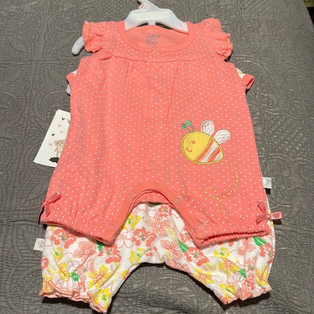 Baby Girl 2pc Romper Set